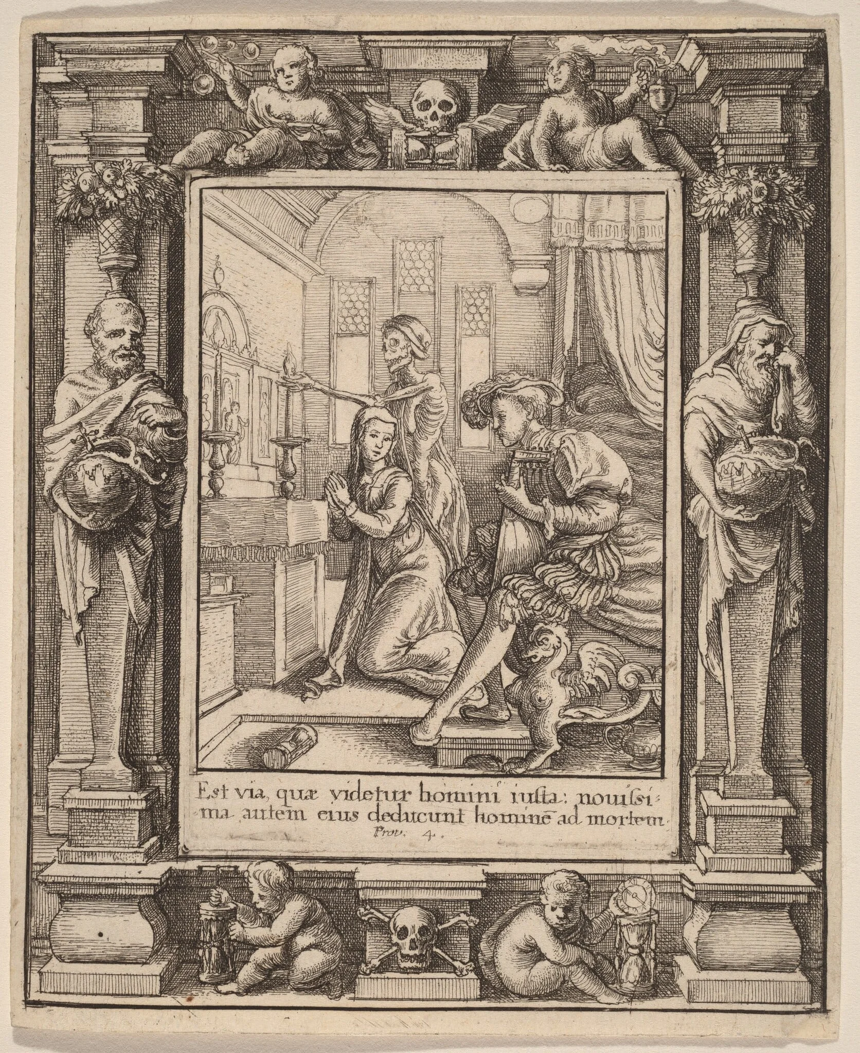 Nun, by Wenceslaus Hollar, ink, 1651