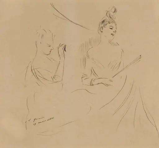 Two Ladies in a Loge