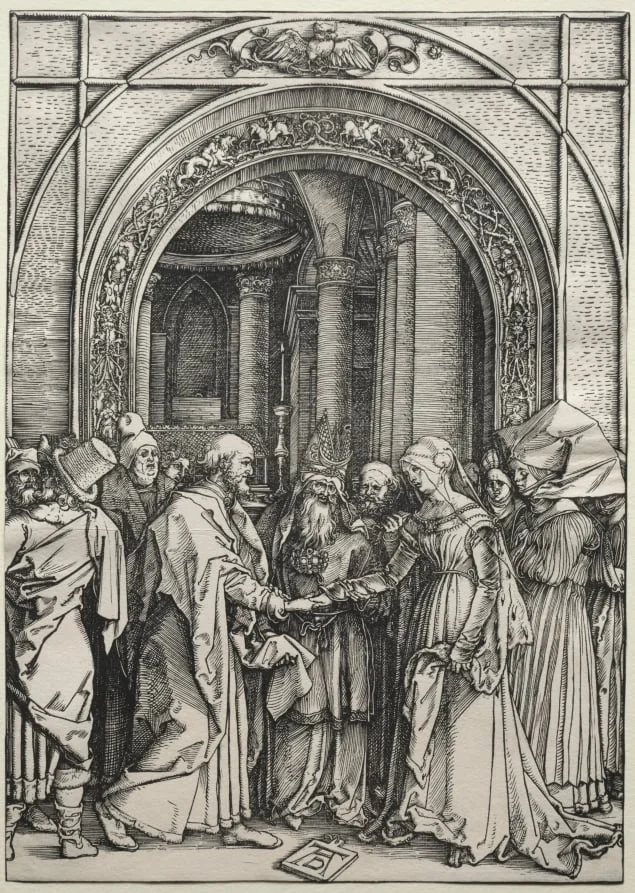 The Betrothal of the Virgin, by Albrecht Dürer, 1504