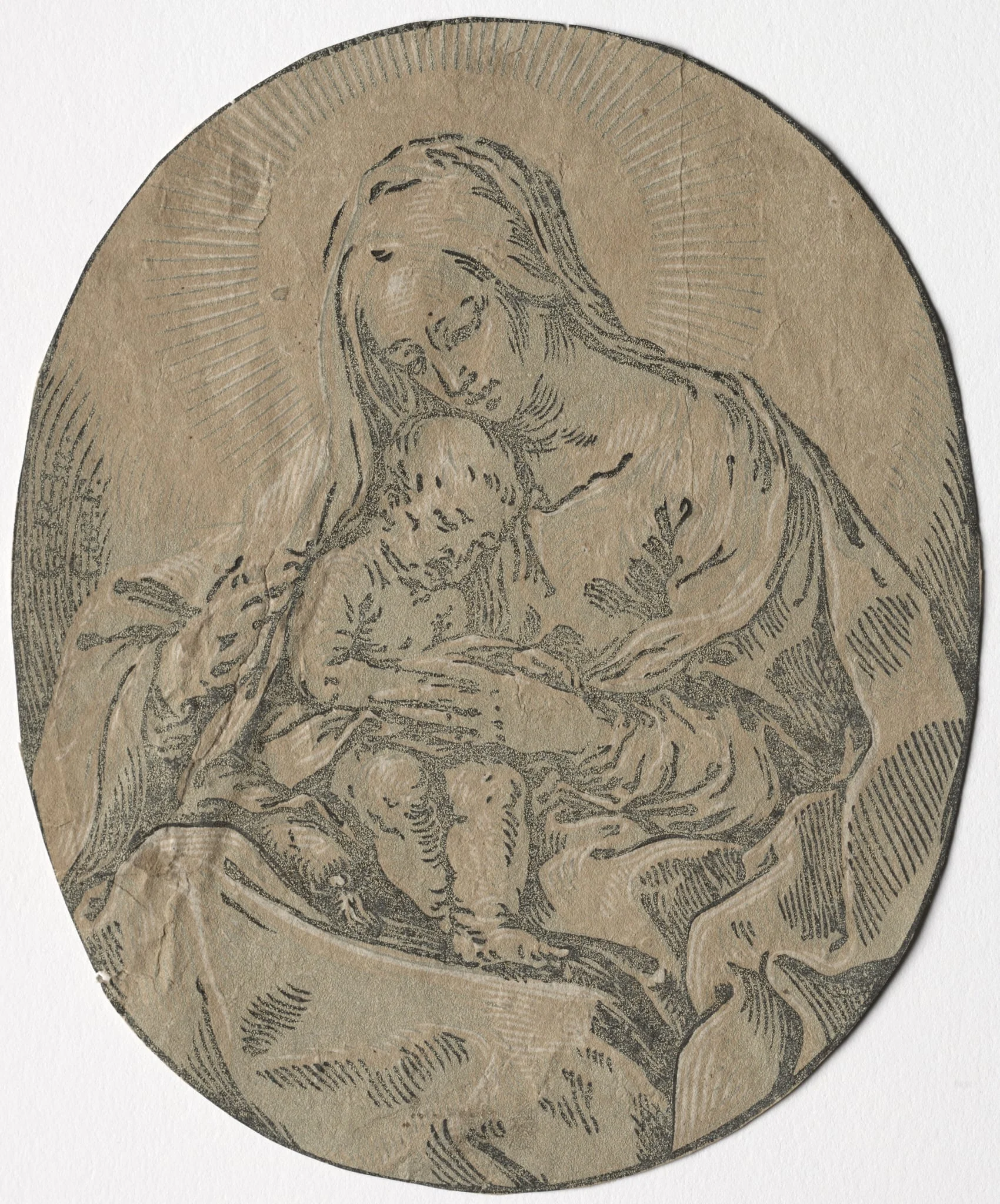 Madonna and Child, by Bartolommeo Coriolano, 1630