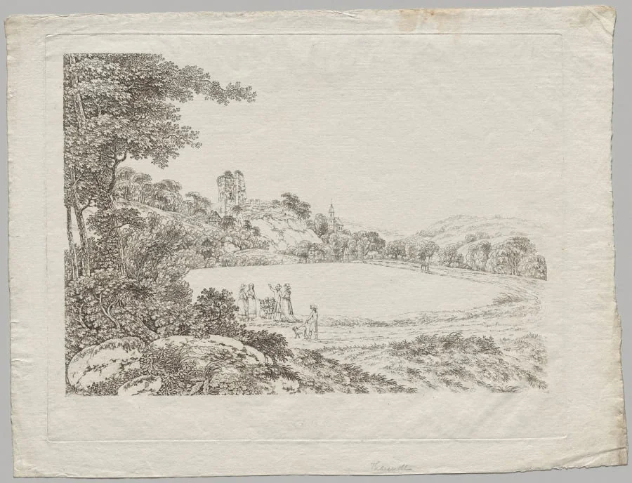 Landscape with Tharandt Castle Ruins
