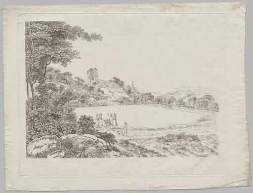 Landscape with Tharandt Castle Ruins
