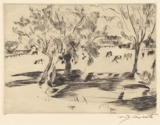 Landschaft mit Kühen (Landscape with Cows)
