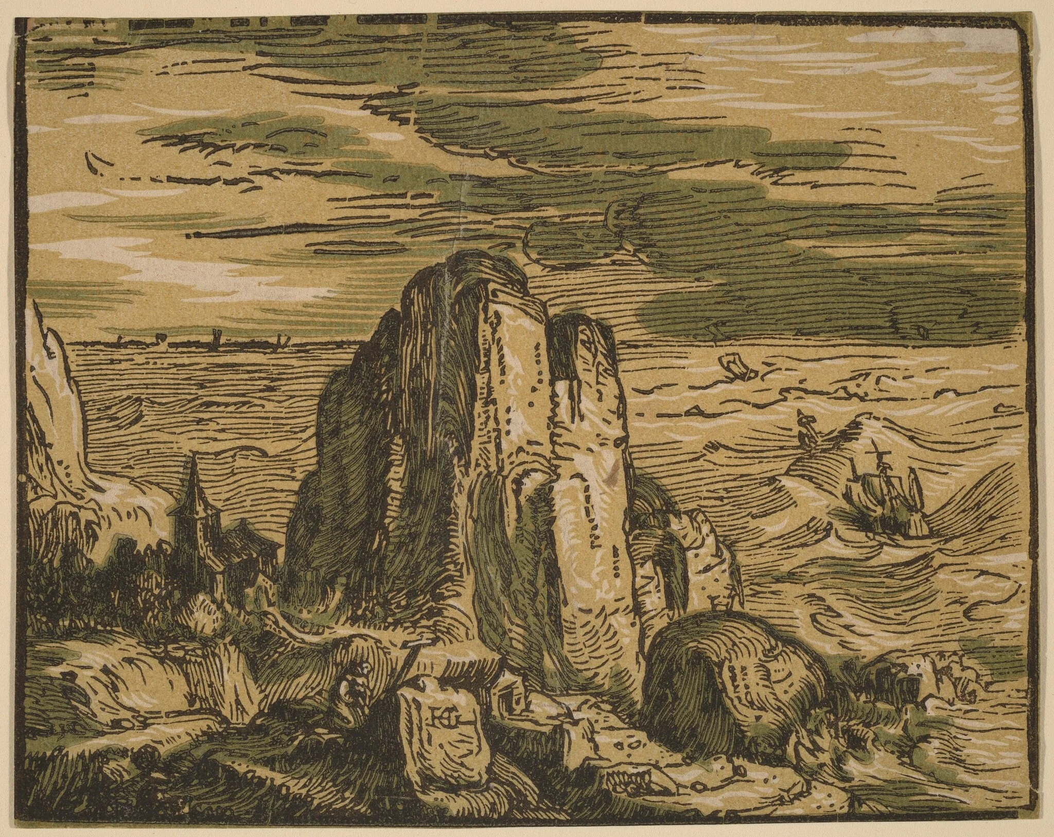 Cliff on a Seashore