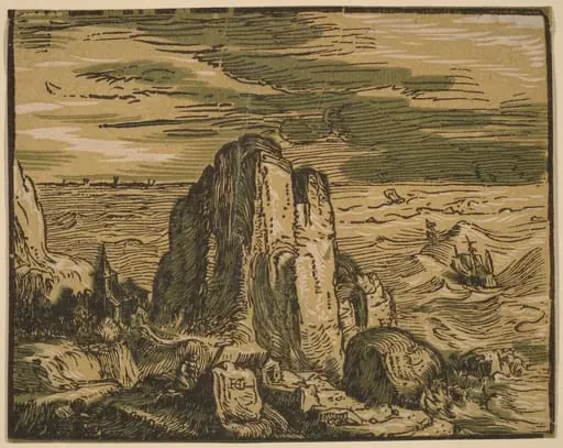 Cliff on a Seashore