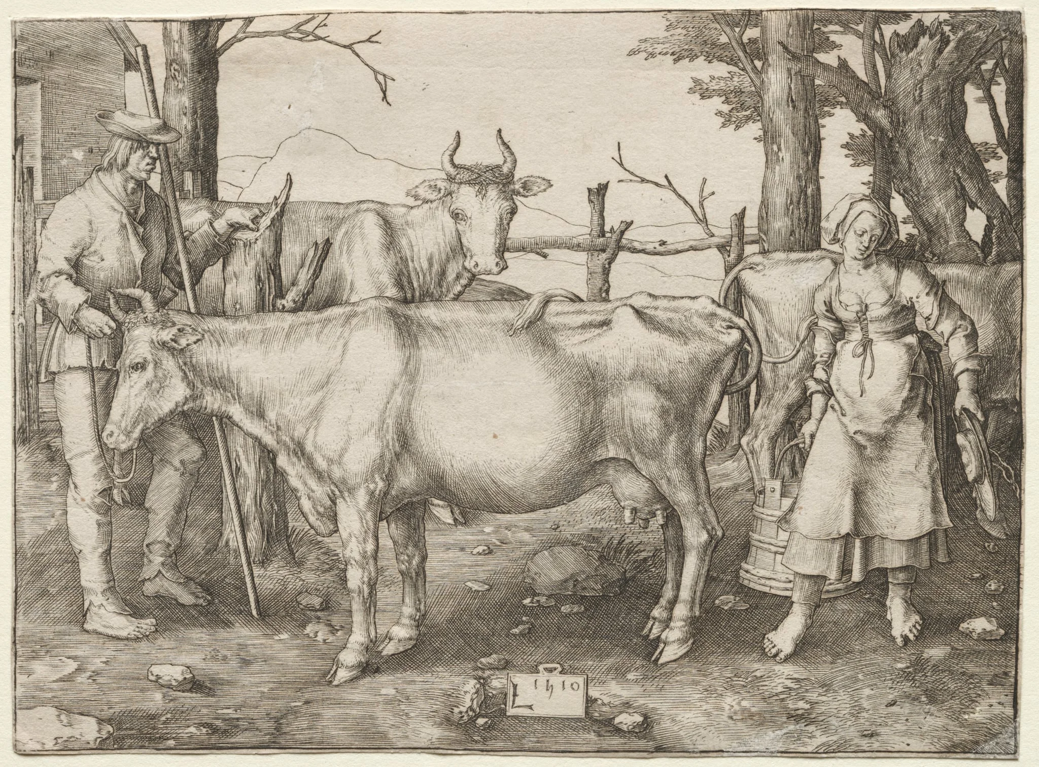 The Milkmaid, by Lucas van Leyden, 1510
