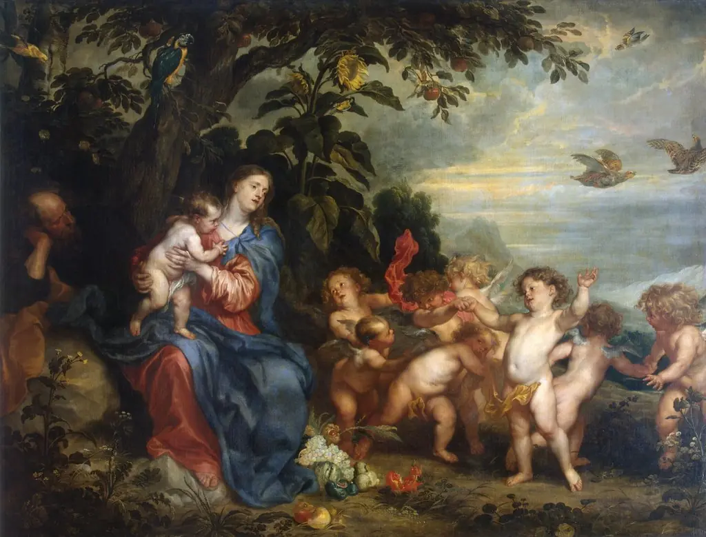 Rest on the Flight into Egypt (Madonna with Partridges)