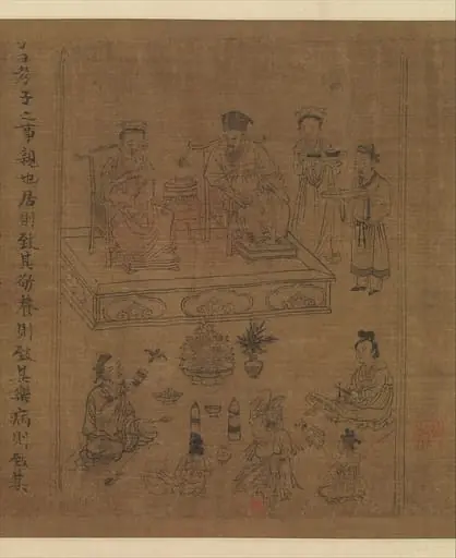 北宋　李公麟　孝經圖　卷|The Classic of Filial Piety