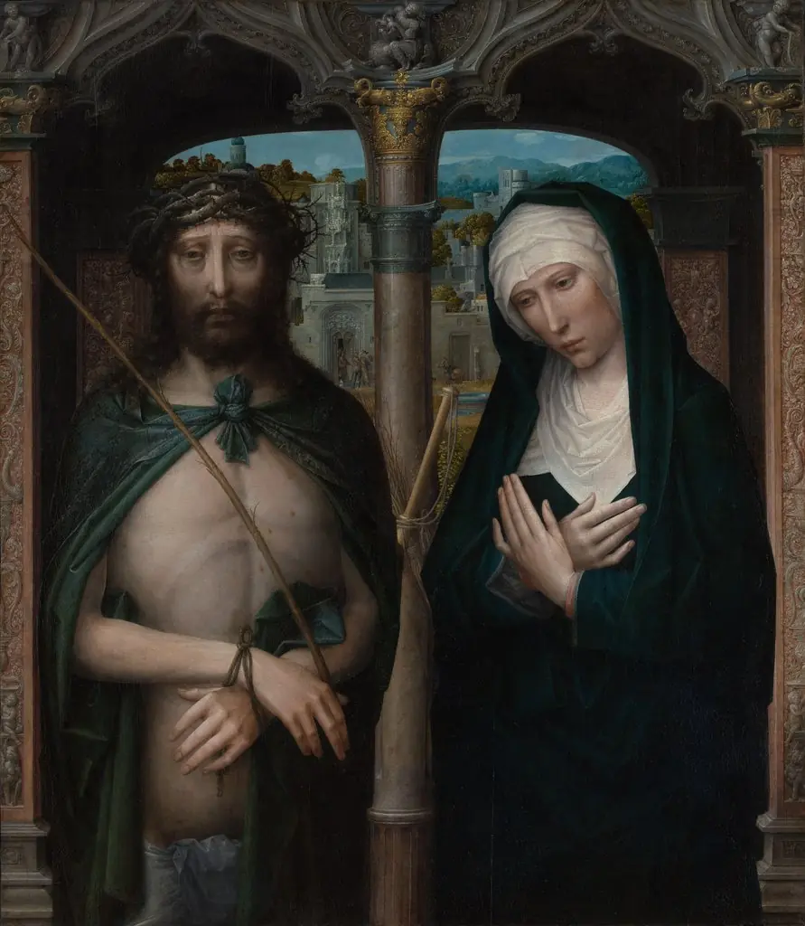 Christ Crowned with Thorns (Ecce Homo), and the Mourning Virgin
