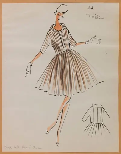 Tailleur à jupe plissée