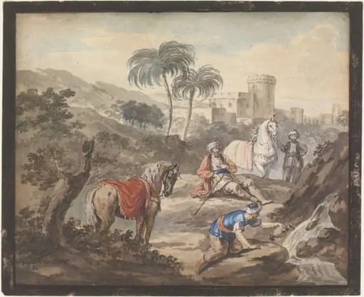 A Caravan halting and refreshing itself