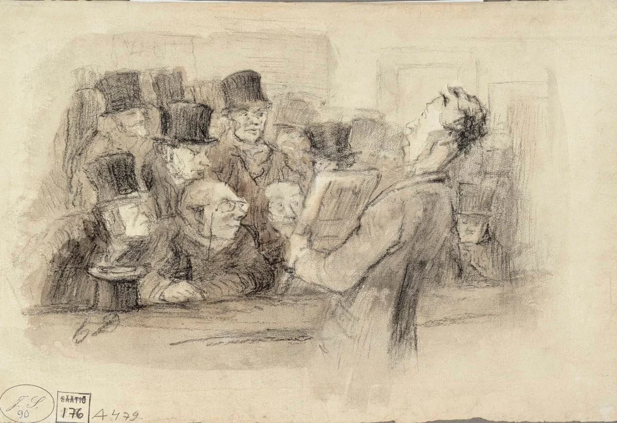 Tauluhuutokauppa, by Honoré Daumier, 1876