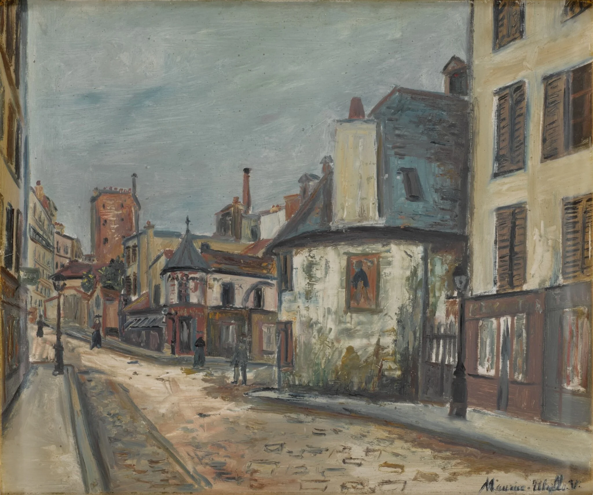 The Tavern "La Belle Gabrielle", by Maurice Utrillo, oil, 1916