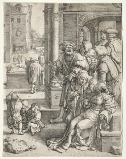 The Poet Virgil Suspended in a Basket