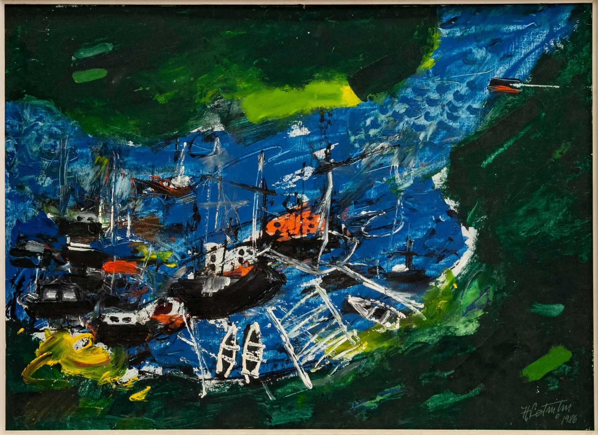 Ambarcațiuni pe Dunăre, by Petruțiu Horia, 1986