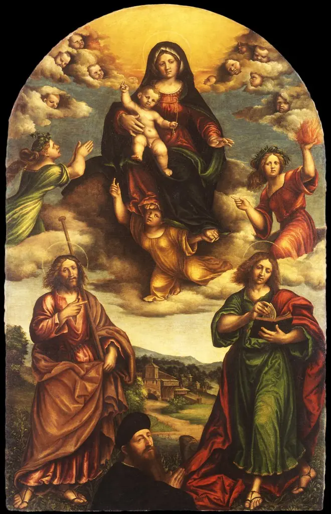 The Virgin with Blessing Child and Saints