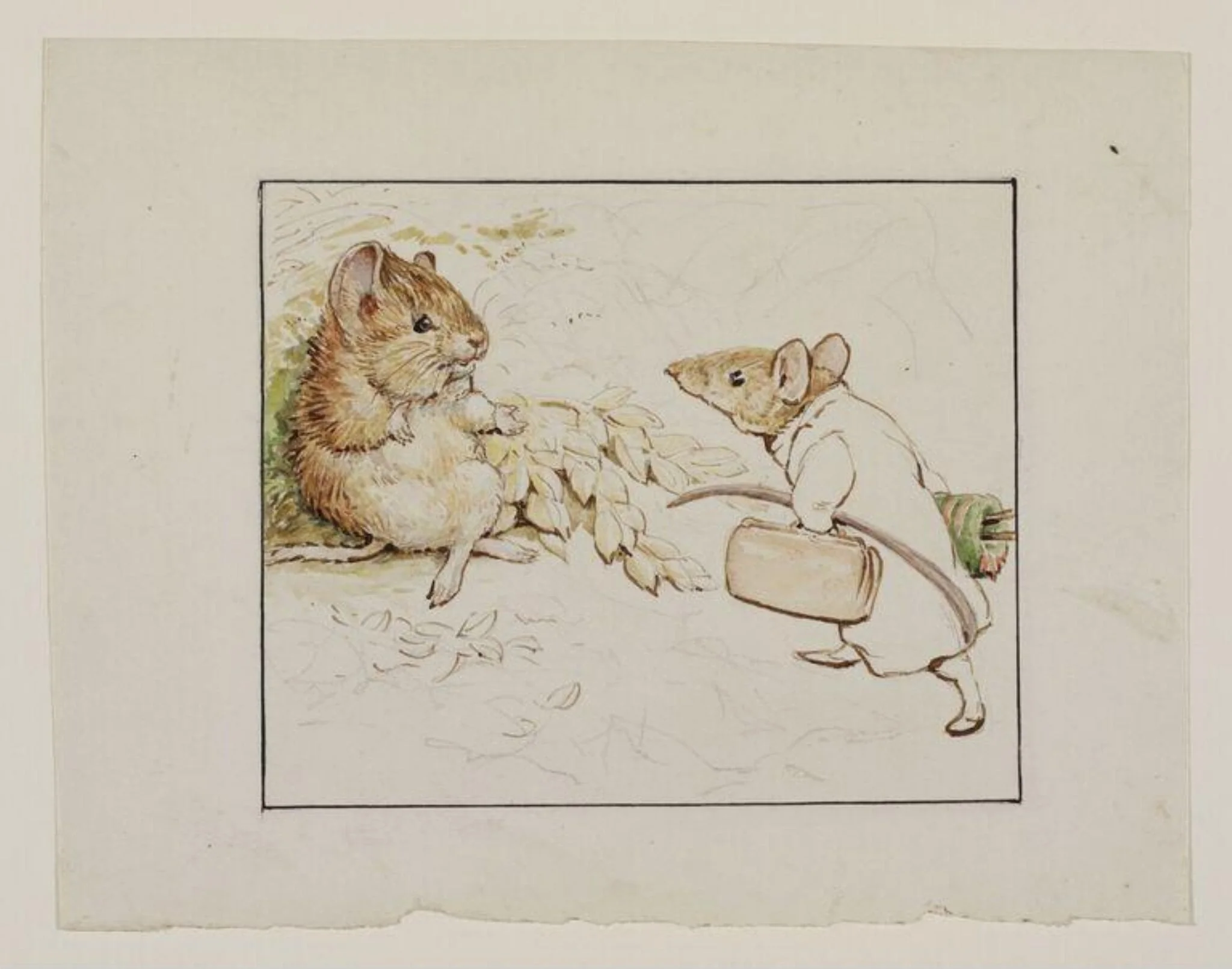 Untitled, by Beatrix Potter, watercolor, 1918