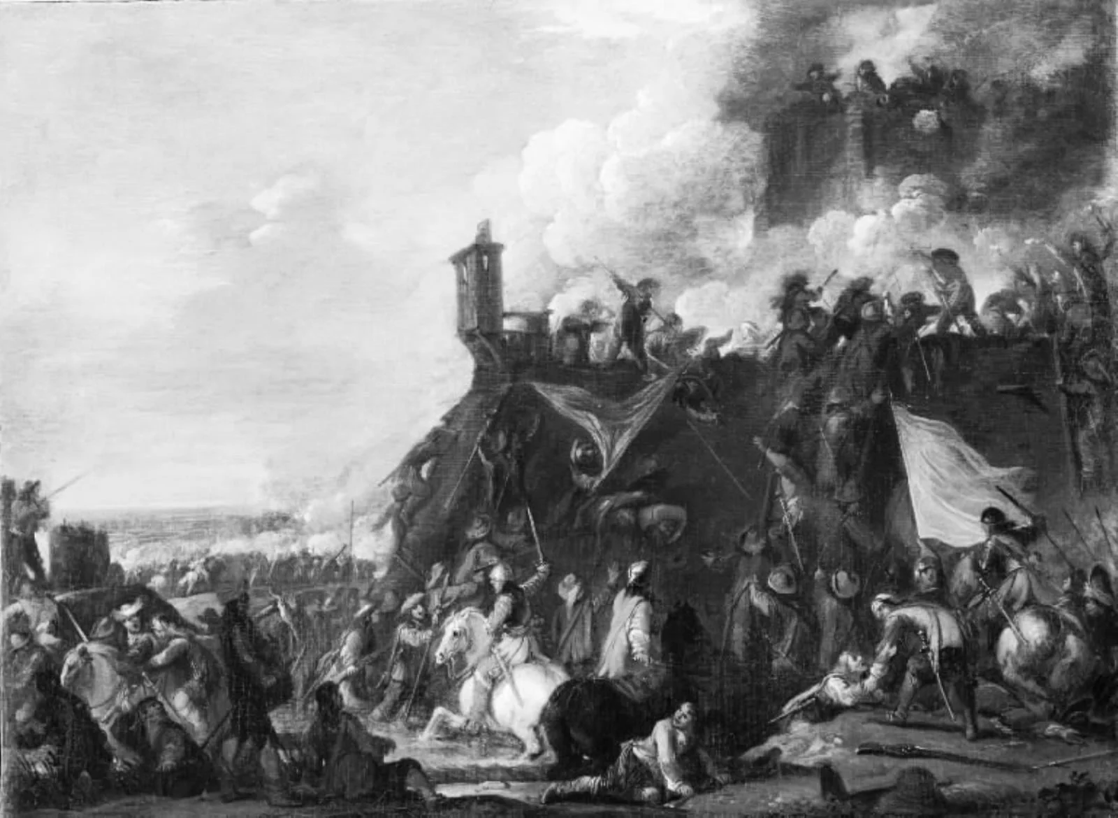 Battle Scenery, by Unknown, 1650