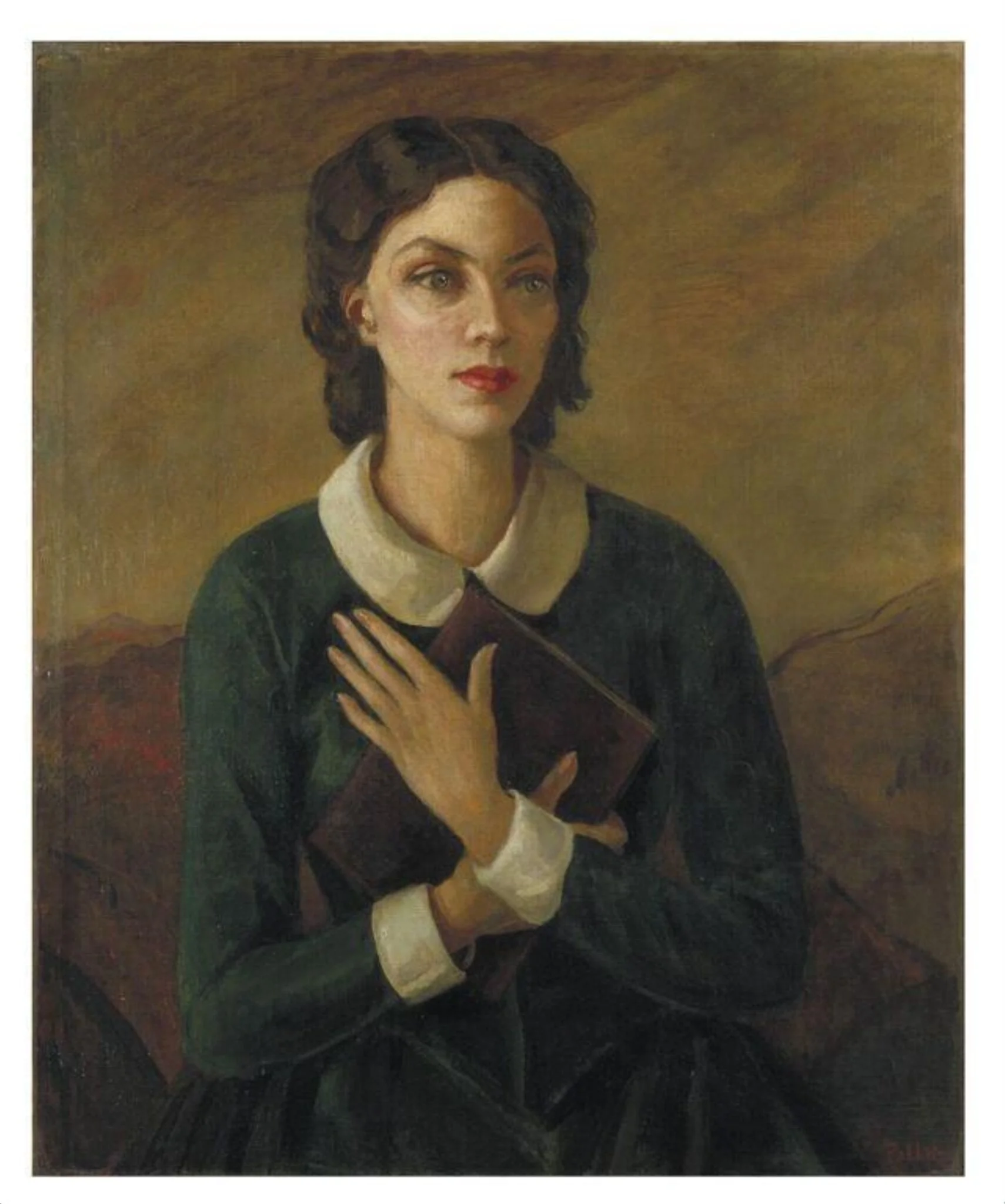 Dorothy Black as Emily Brontë in <i>The Brontës</i> by Alfred Sangster, by Hedwig Esther Pillitz, paint, 1933