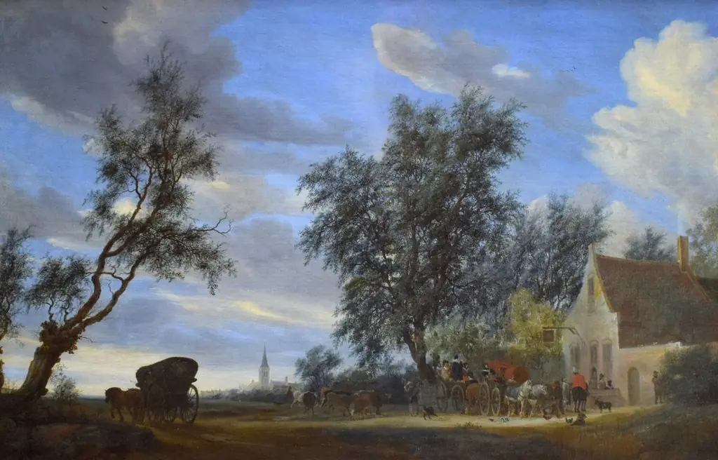 Travellers before an Inn with the View of Beverwijck