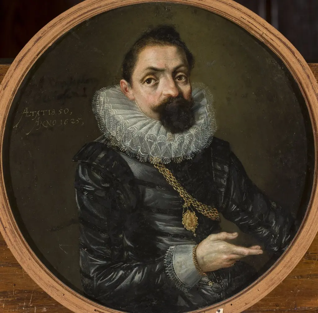 Double-sided portrait of Johann Christoph Oelhofen