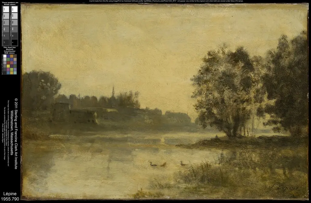 River Scene with Ducks