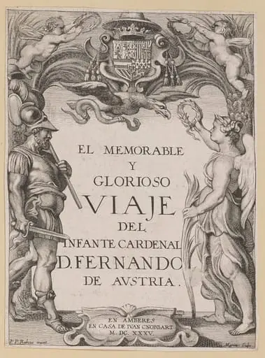 Title Page for D. De Aedo y Gallert, El...Viaje del Infante Cardenal...