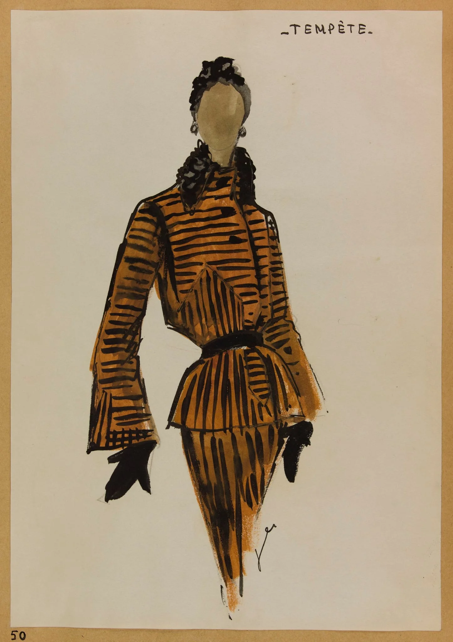 Tempête, by Carven, 1952