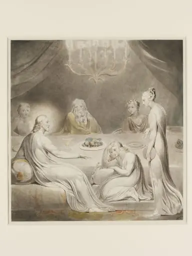 Christ in the house of Martha and Mary