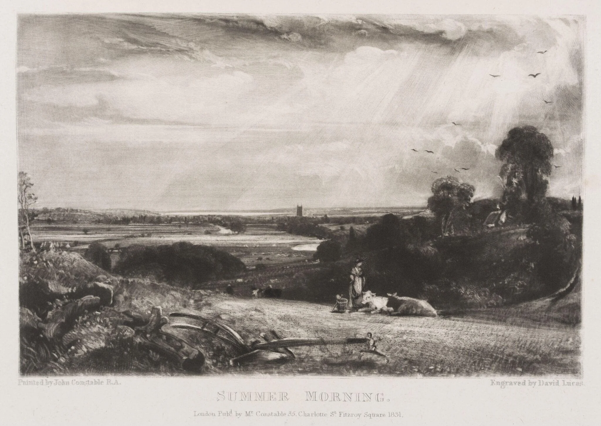 SUMMER MORNING, by John Constable, 1831