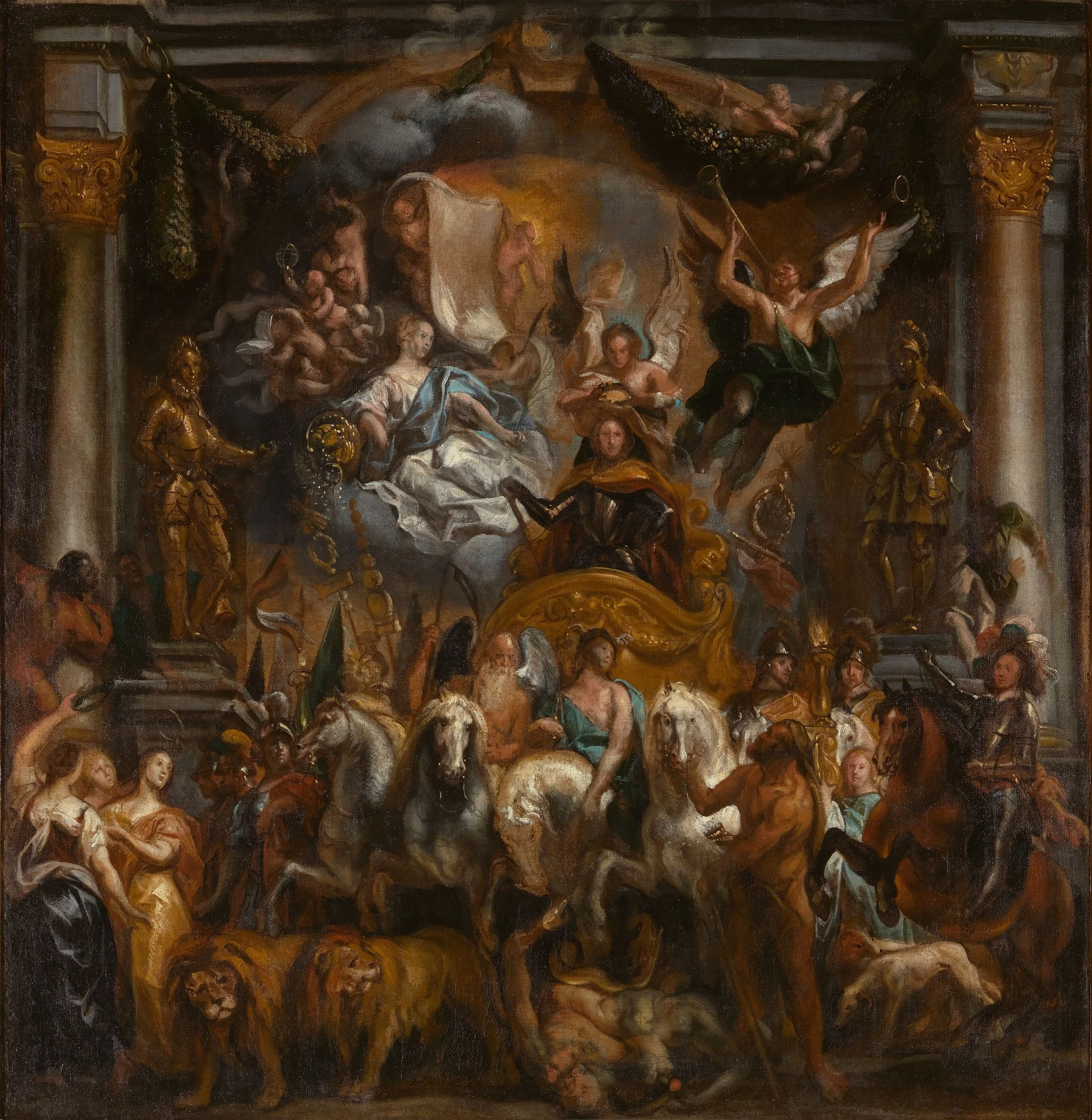 Triumph of Frederick Henry, Prince of Orange, by Jacob Jordaens, oil, 1651