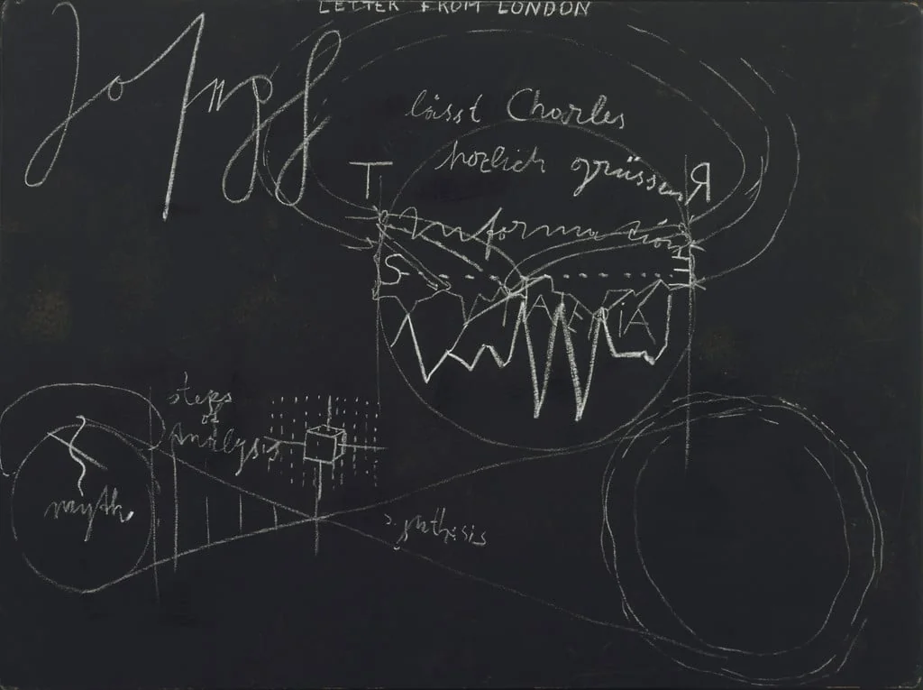 Untitled, by Joseph Beuys, chalk, 1974
