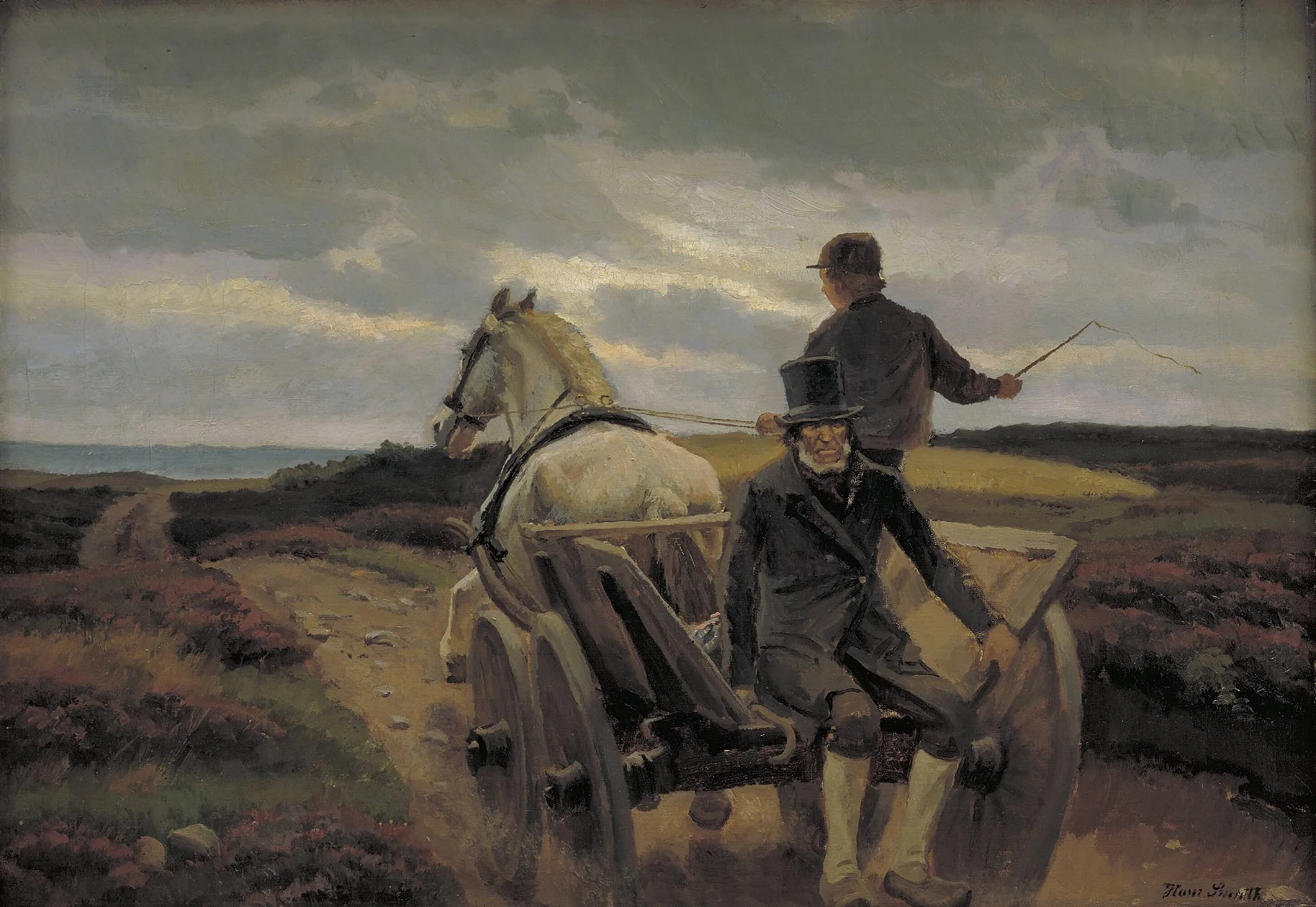 Driving Home, by Unknown, 1850