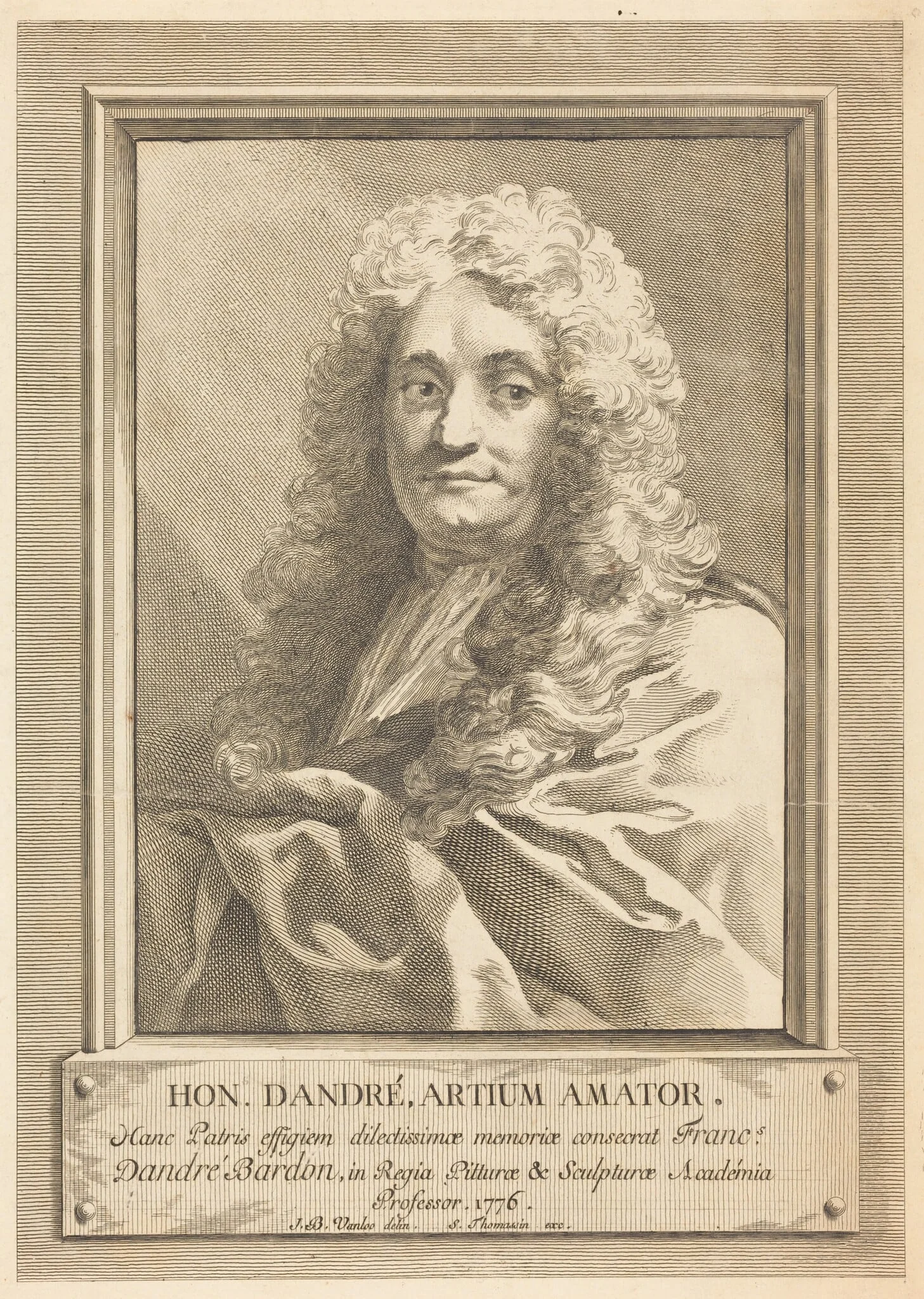 Portrait of the Artist's Father, by Michel-François Dandré-Bardon, ink, 1776