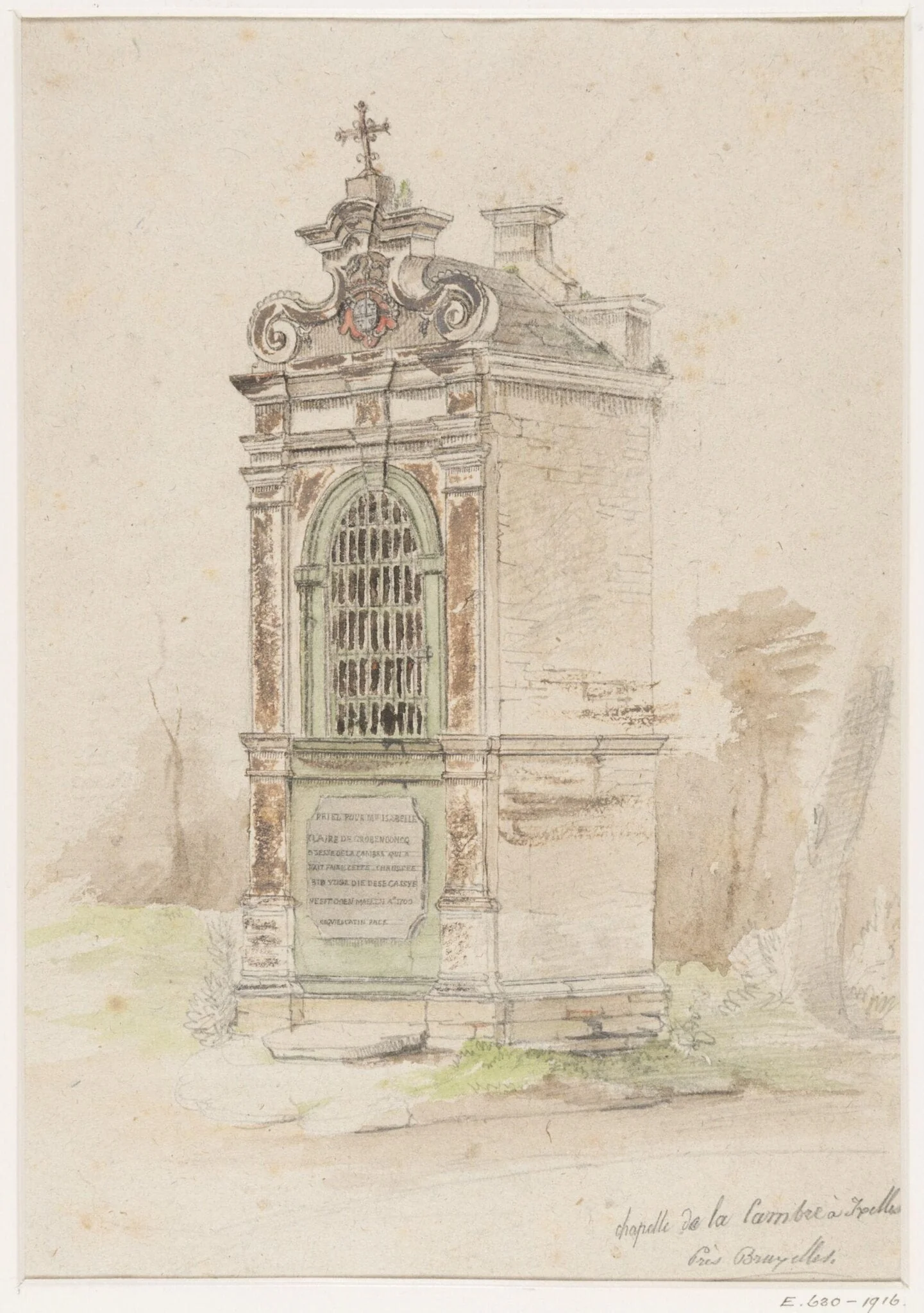 Chapelle de la Cambre à Ixelles, près Bruxelles, by Thomas Sidney Cooper, 1850