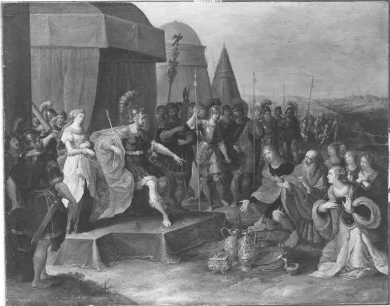 Enthaltsamkeit des Scipio, by Frans Francken the Younger, unspecified, 1621