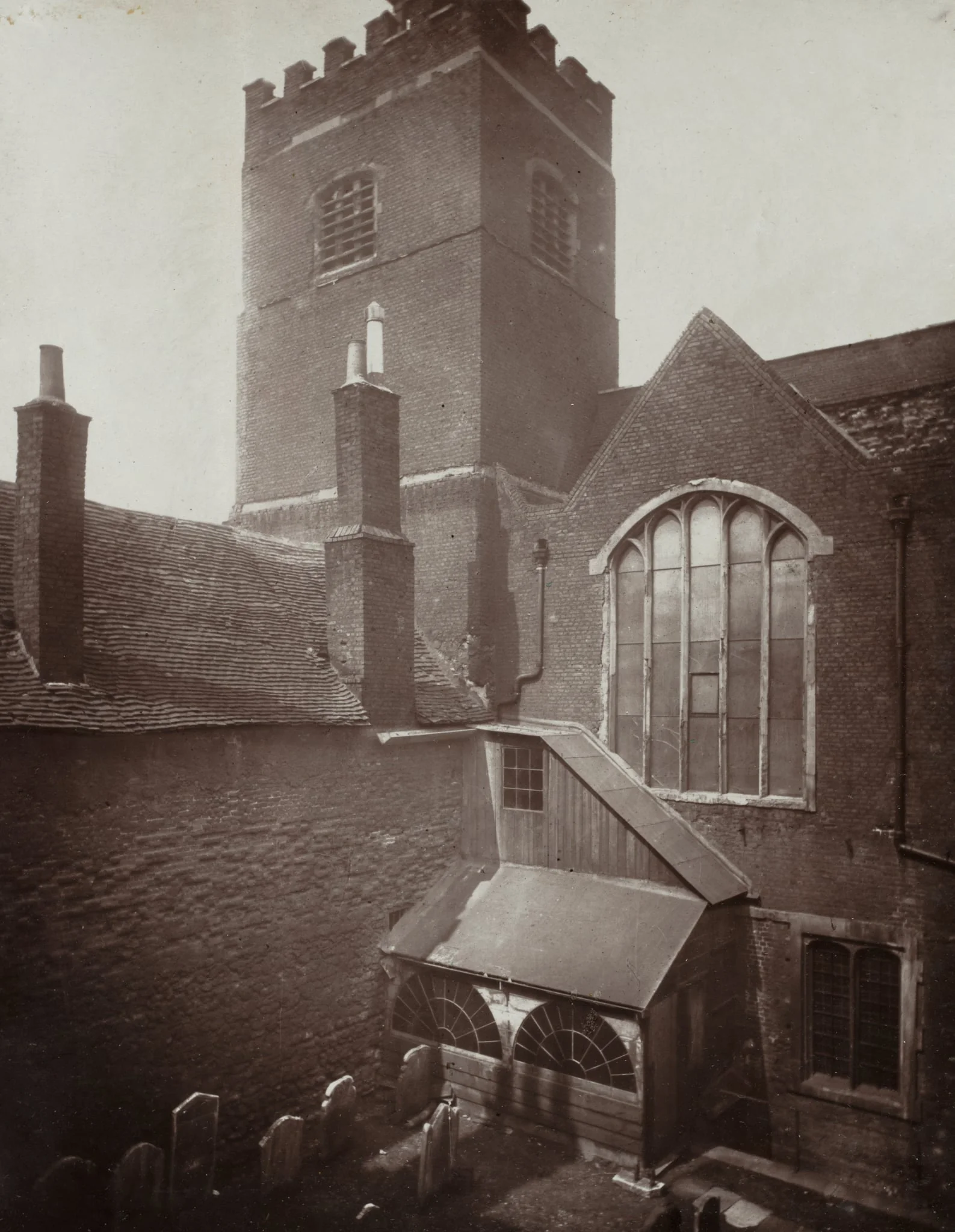 St. Bartholomews: The Green Churchyard on the Site of the Old South Transept, by Alfred H. Bool, 1877
