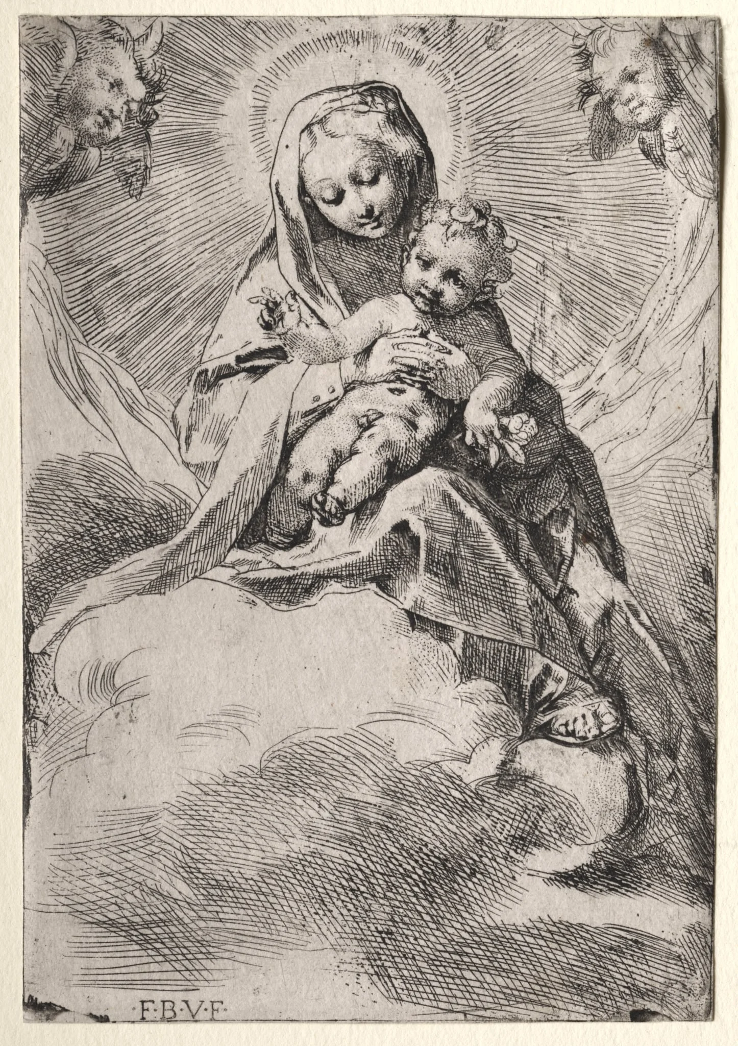 Madonna in the Clouds, by Federico Barocci, 1581