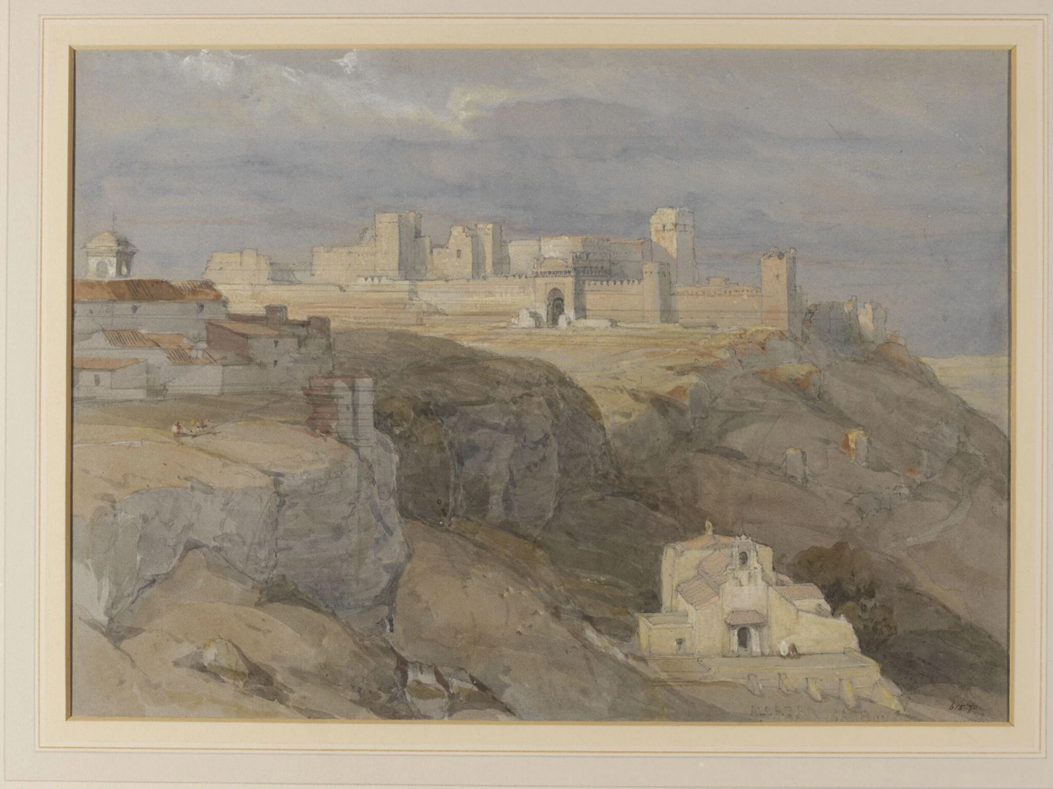 The Alcazar of Carmona, Andalusia, by David Roberts, watercolor, 1820
