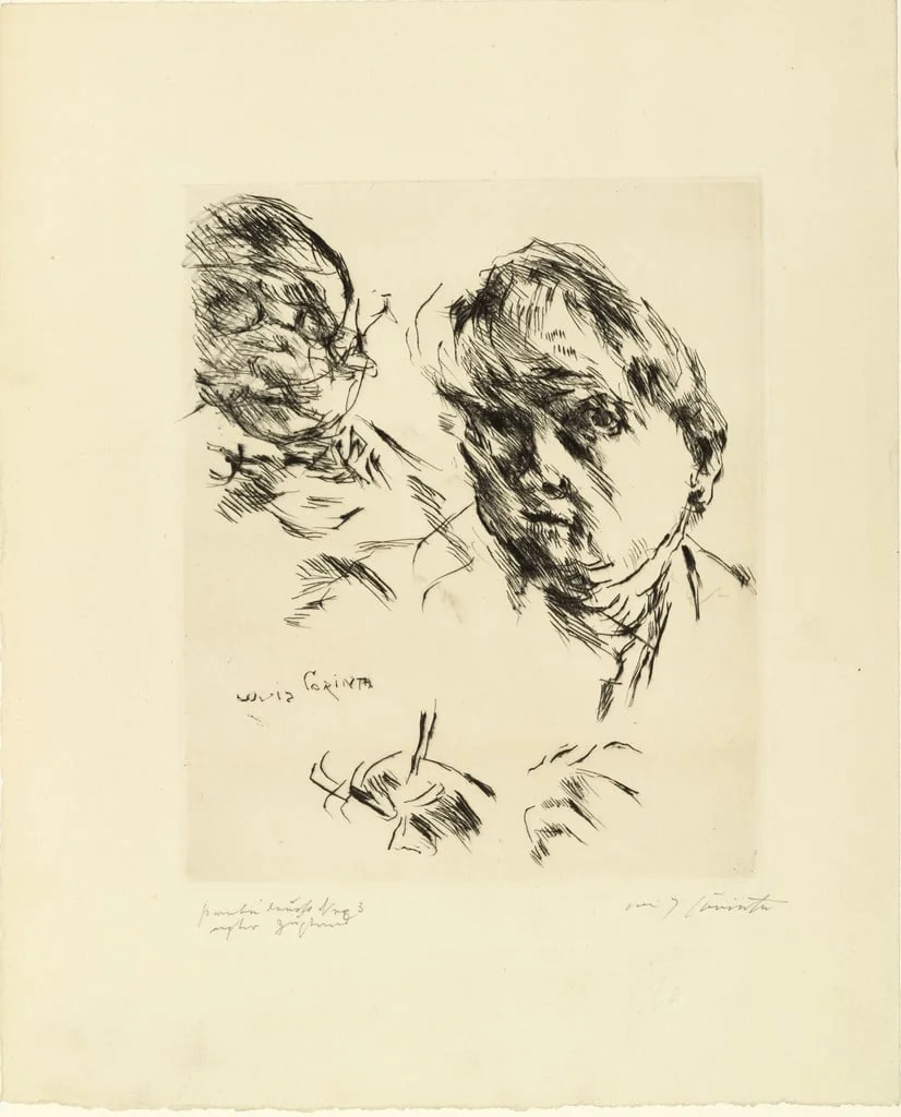 Untitled, by Lovis Corinth, ink, 1924