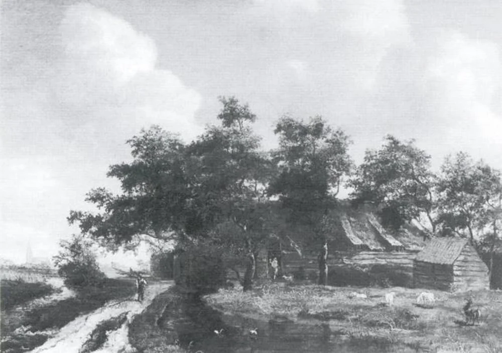 Wooded Landscape with Farmhouses