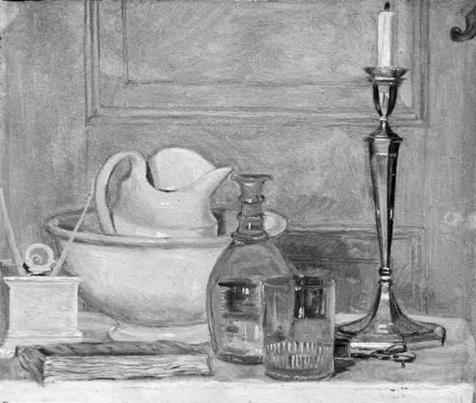 Still Life in White and Grey, by Unknown, unspecified, 1837