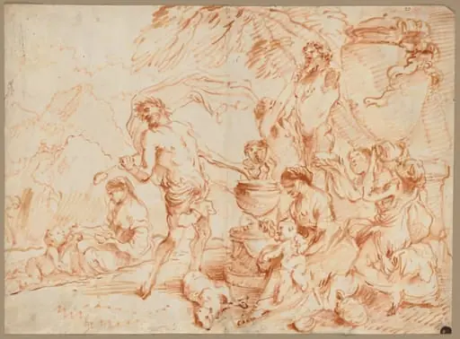 Bacchanal Before a Herm