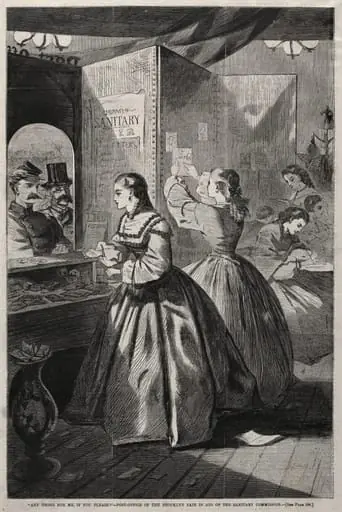 "Any Thing for Me, If you Please?" - Post-Office of the Brooklyn Fair in Aid of the Sanitary Commission