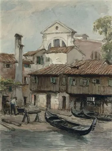 Shipyard near the Church of San Trovaso, Venice