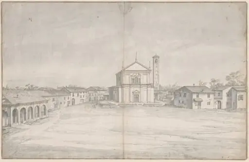 A Town Center with a Church