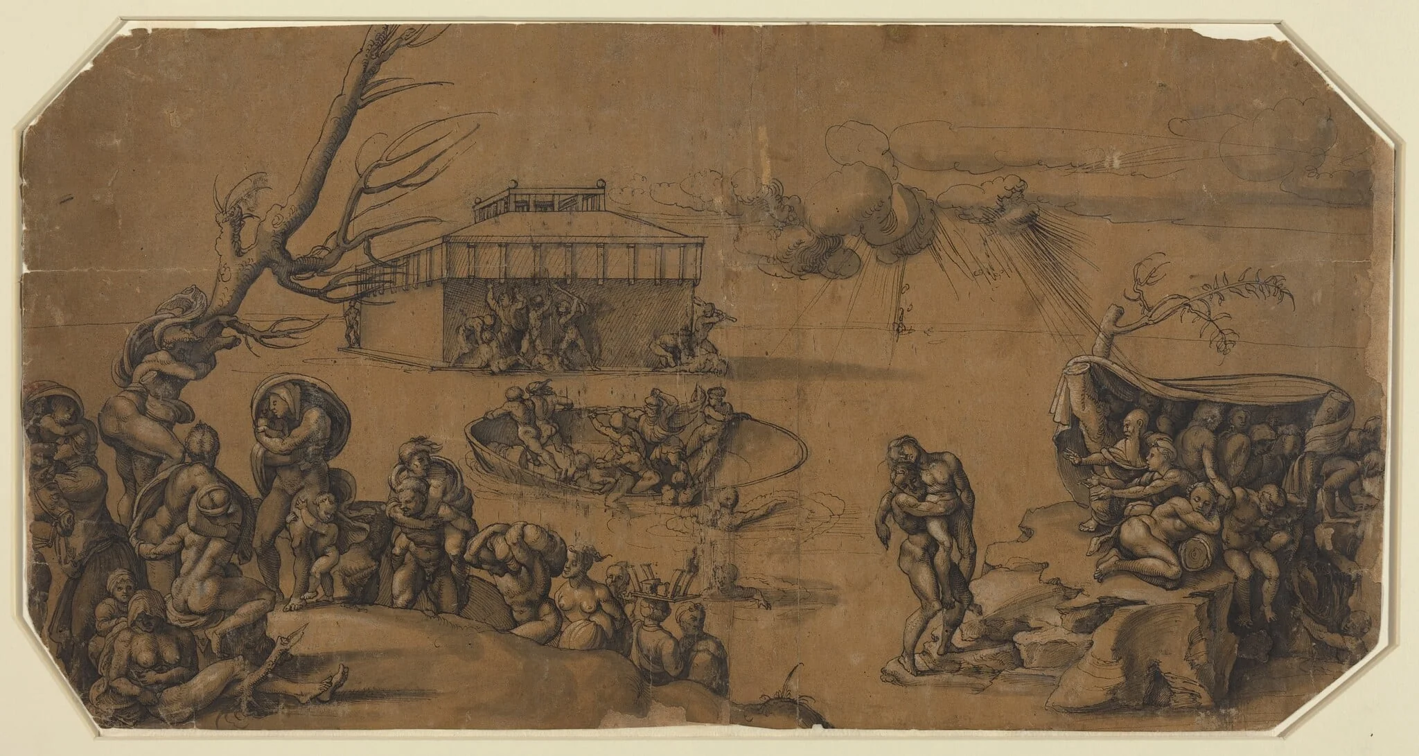 The Flood, by Georg Pencz, ink, 1534