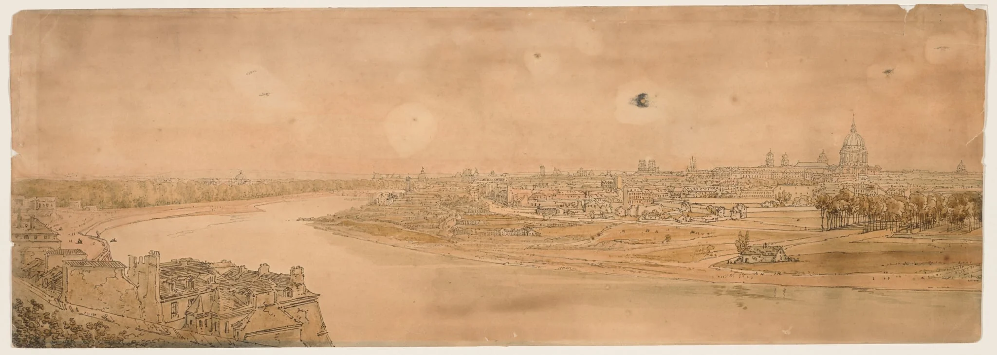 A Selection of Twenty of the Most Picturesque Views in Paris:  A General View of Paris, taken from Chaillot