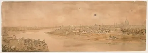 A Selection of Twenty of the Most Picturesque Views in Paris:  A General View of Paris, taken from Chaillot