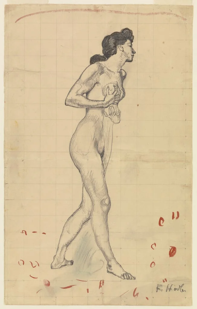 Untitled, by Ferdinand Hodler, graphite, 1902